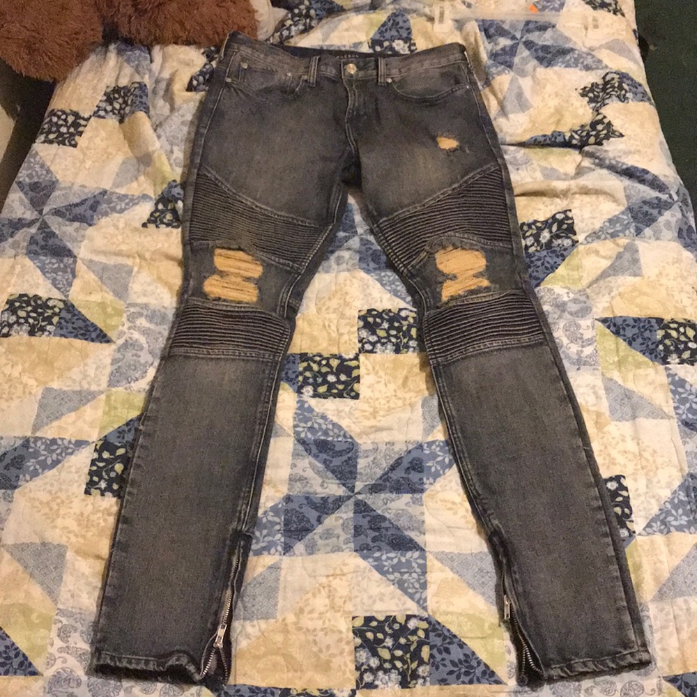 Men’s Skinny Biker Jeans